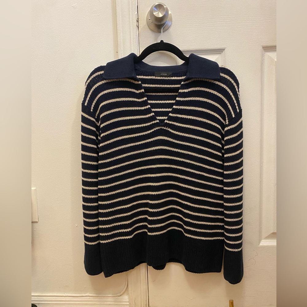 Sold out J.Crew Cotton Striped Sweater